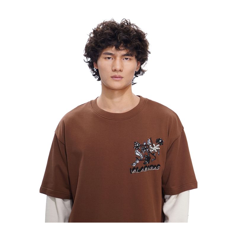 Valabasas Long Sleeve Shirt Inheritance Mens Brown Vlbs-Vsl1-1017